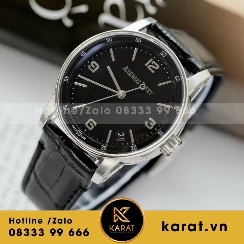 Đồng Hồ Chế Tác Audemars Piguet Code 11.59 Selfwinding 15210OR Mặt Đen Nhà Máy APS 41mm - Ảnh 8