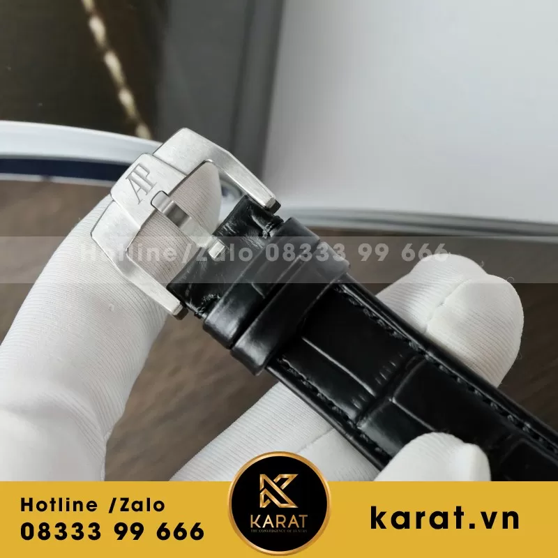 Đồng Hồ Chế Tác Audemars Piguet Code 11.59 Selfwinding 15210OR Mặt Đen Nhà Máy APS 41mm - Ảnh 3