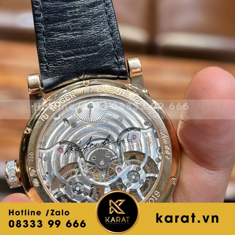 Đồng Hồ Roger Dubuis Chế Tác Vàng Hồng 18k Kim Cương Thiên Nhiên - Ảnh 5