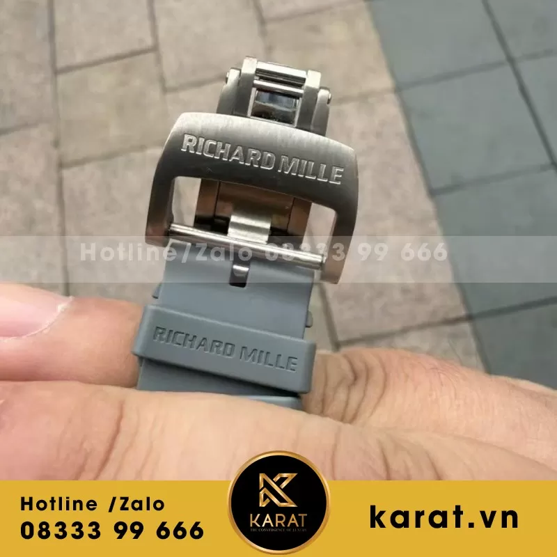 Đồng Hồ Richard Mille RM055 Gray Titanium Custom Movement 45mm - Ảnh 6