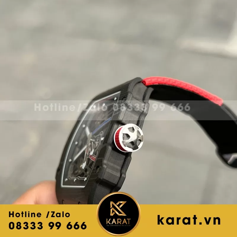 Đồng Hồ Richard Mille Chế Tác RM67-02 Vỏ Carbon Sebastien Ogier automatic Fake 38.7×47.52mm - Ảnh 5