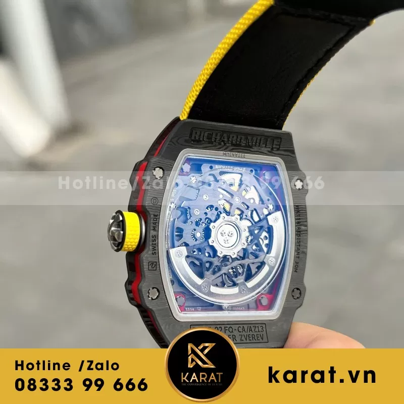 Đồng Hồ Richard Mille Chế Tác RM67-02 Vỏ Carbon Alexander Zverev Extra Flat Replica 38.7×47.52mm - Ảnh 5