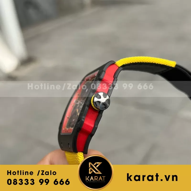 Đồng Hồ Richard Mille Chế Tác RM67-02 Vỏ Carbon Alexander Zverev Extra Flat Replica 38.7×47.52mm - Ảnh 4