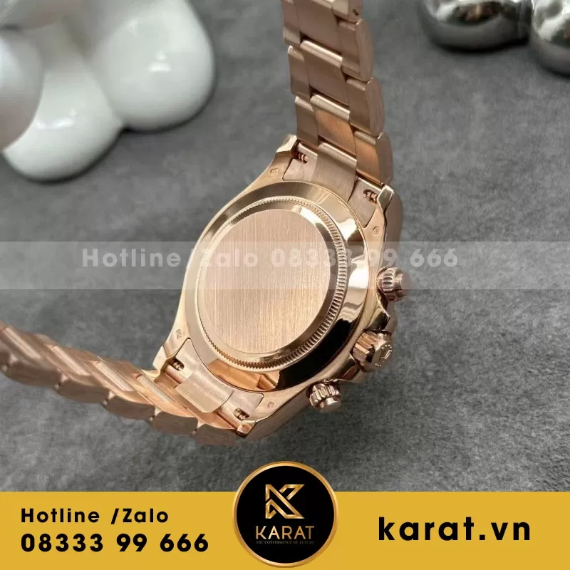 Đồng Hồ Rolex Daytona 116505 Chế Tác Vàng Đúc 18k Mặt Số Sundust 40mm - Ảnh 5