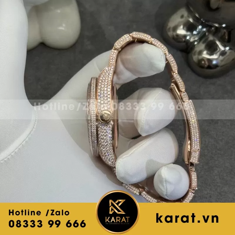 Đồng Hồ Rolex Sky Dweller 326959TBR Chế Tác Vàng Hồng 18k Kim Cương Thiên Nhiên 42mm - Ảnh 5