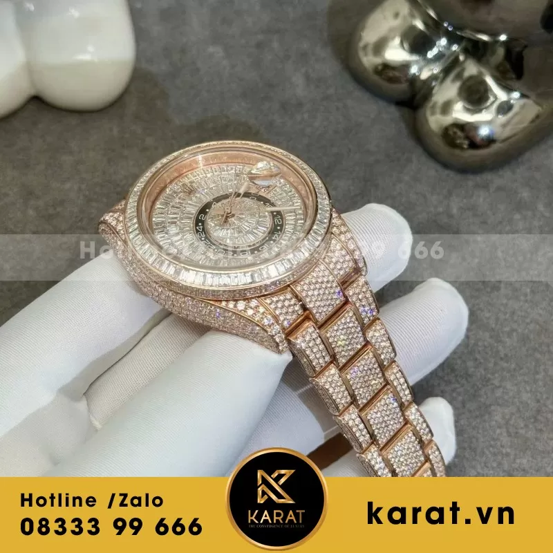 Đồng Hồ Rolex Sky Dweller 326959TBR Chế Tác Vàng Hồng 18k Kim Cương Thiên Nhiên 42mm - Ảnh 3