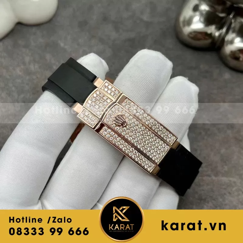 Đồng Hồ Rolex Sky-Dweller M336235 Chế Tác Bọc Vàng 18 Kim Cương Thiên Nhiên 42mm - Ảnh 6