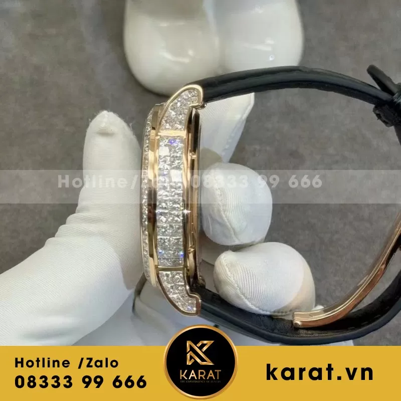 Đồng Hồ Roger Dubuis Double Tourbillon Chế Tác Vàng Hồng 18k Kim Cương Thiên Nhiên - Ảnh 5