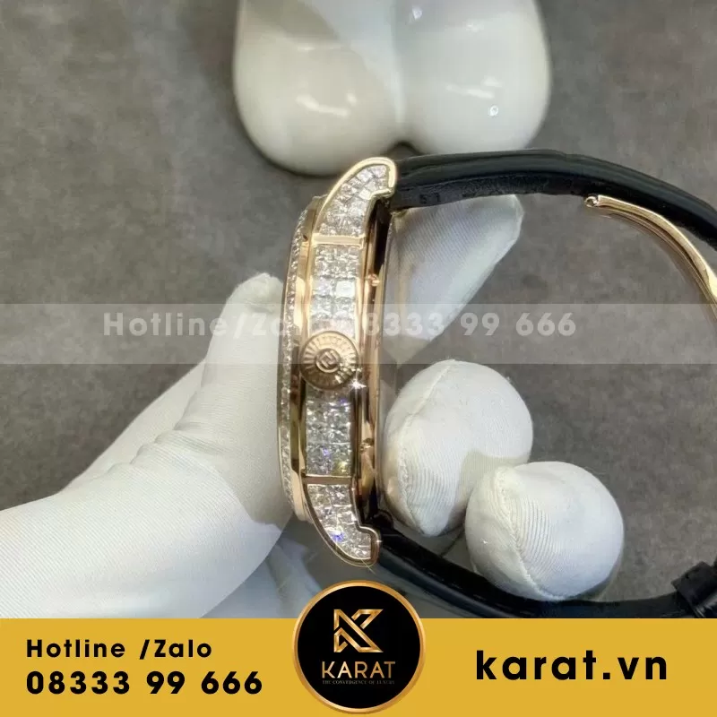 Đồng Hồ Roger Dubuis Double Tourbillon Chế Tác Vàng Hồng 18k Kim Cương Thiên Nhiên - Ảnh 4