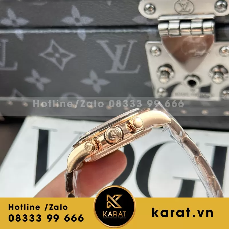 Đồng Hồ Rolex Cosmograph Daytona 126508 Clone 11 Mặt Chocolate Dây Oyster THB 40mm - Ảnh 4