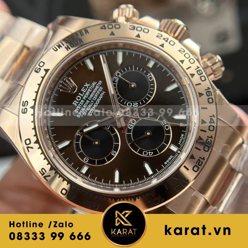 Đồng Hồ Rolex Cosmograph Daytona 126508 Clone 11 Mặt Chocolate Dây Oyster THB 40mm - Ảnh 3