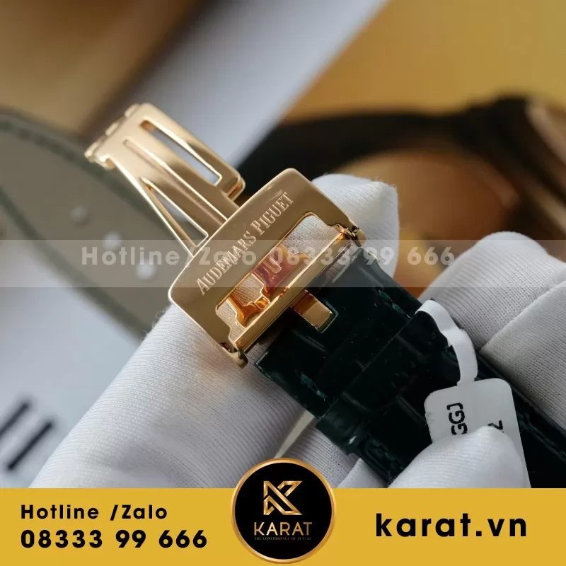 Đồng Hồ Audemars Piguet Royal Oak 26240OR Màu Xanh Lá Cây Chế Tác Bọc Vàng Thật 41mm - Ảnh 7