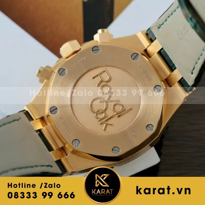 Đồng Hồ Audemars Piguet Royal Oak 26240OR Màu Xanh Lá Cây Chế Tác Bọc Vàng Thật 41mm - Ảnh 6