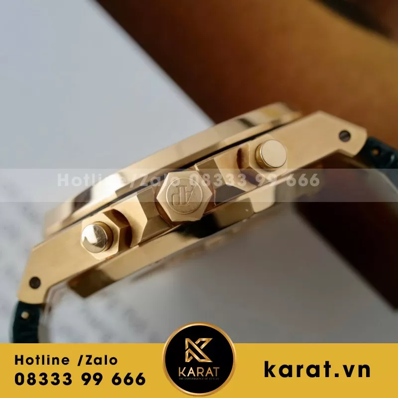 Đồng Hồ Audemars Piguet Royal Oak 26240OR Màu Xanh Lá Cây Chế Tác Bọc Vàng Thật 41mm - Ảnh 5