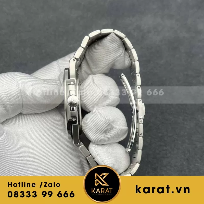 Đồng Hồ Patek Philippe Nautilus 5711/113p Chế Tác Platinum Ngọc Lục Bảo Xanh 40mm - Ảnh 5