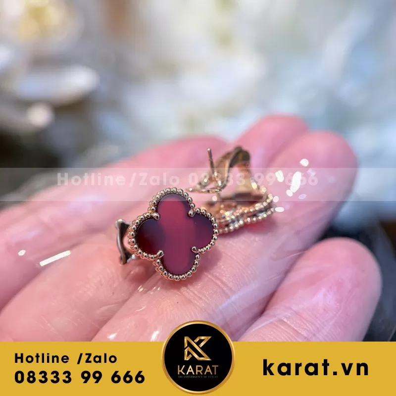 Bông Tai VCA Au750 Red - Ảnh 5