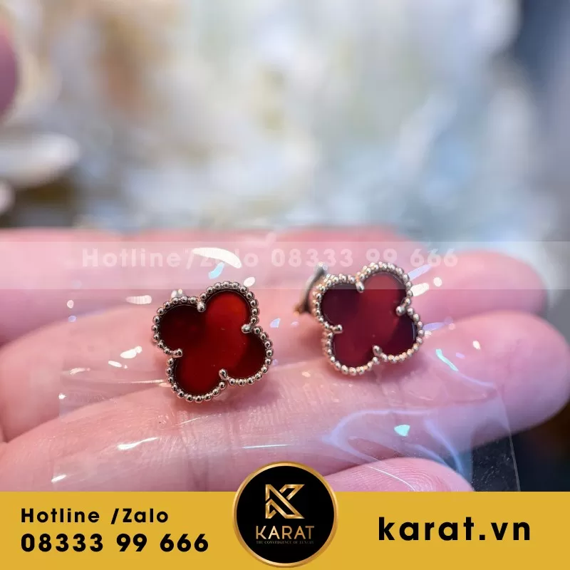 Bông Tai VCA Au750 Red - Ảnh 3