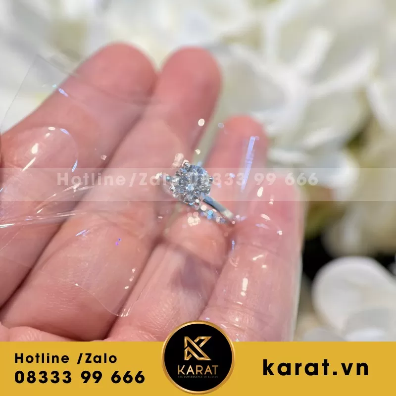Nhẫn Nữ Au750+Diamond Lab 7.2 - Ảnh 6