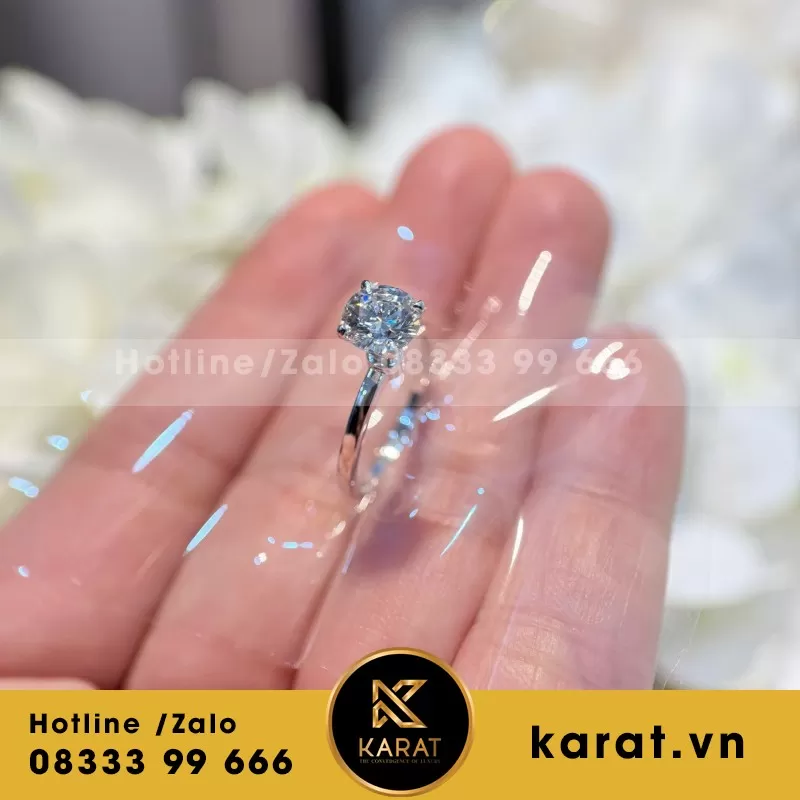 Nhẫn Nữ Au750+Diamond Lab 7.2 - Ảnh 5