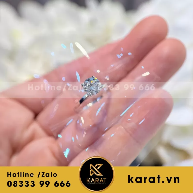 Nhẫn Nữ Au750+Diamond Lab 7.2 - Ảnh 4