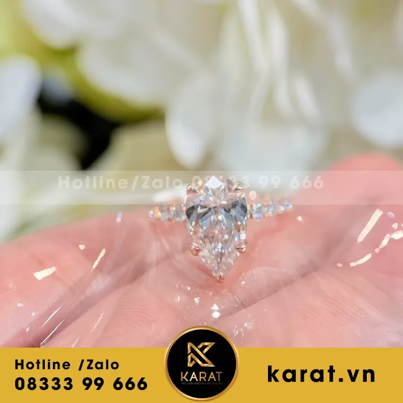 Nhẫn Vàng 10K+Lab Tấm - Ảnh 6