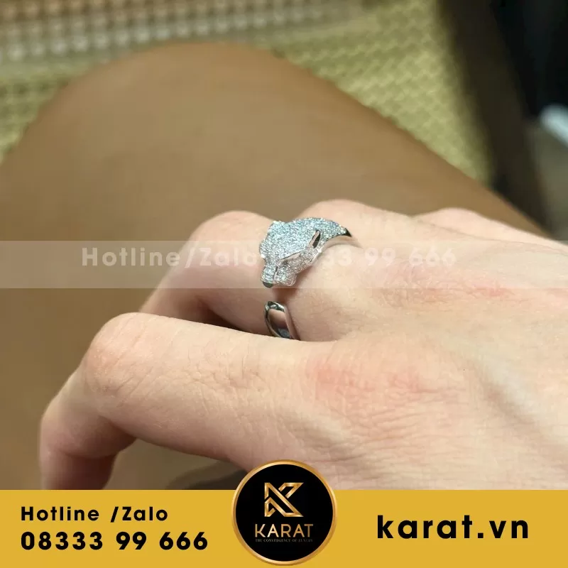 Nhẫn Báo 10K Moissanite - Ảnh 4