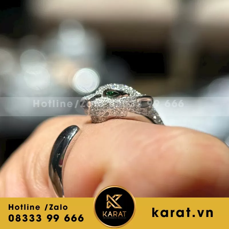 Nhẫn Báo 10K Moissanite - Ảnh 3