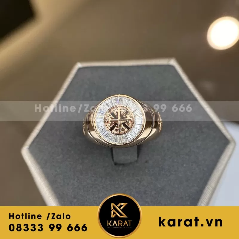 Nhẫn Thiết Kế Rolex Demi Vàng 18K - Ảnh 8