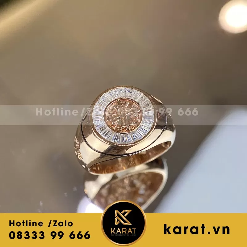 Nhẫn Thiết Kế Rolex Demi Vàng 18K - Ảnh 7