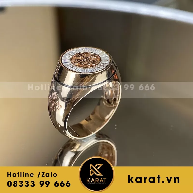 Nhẫn Thiết Kế Rolex Demi Vàng 18K - Ảnh 6