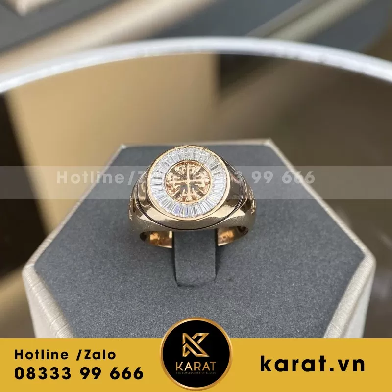 Nhẫn Thiết Kế Rolex Demi Vàng 18K - Ảnh 4