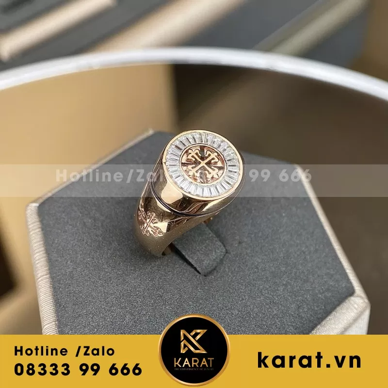 Nhẫn Thiết Kế Rolex Demi Vàng 18K - Ảnh 3