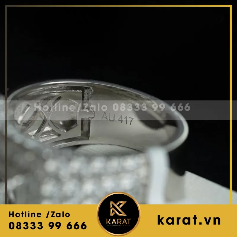 Nhẫn Vàng Trắng Thiết Kế Sang Trọng - Ảnh 8