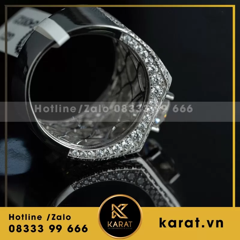 Nhẫn Vàng Trắng Thiết Kế Sang Trọng - Ảnh 3