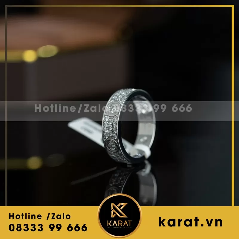 Nhẫn Vàng Trắng Diamond - Ảnh 5