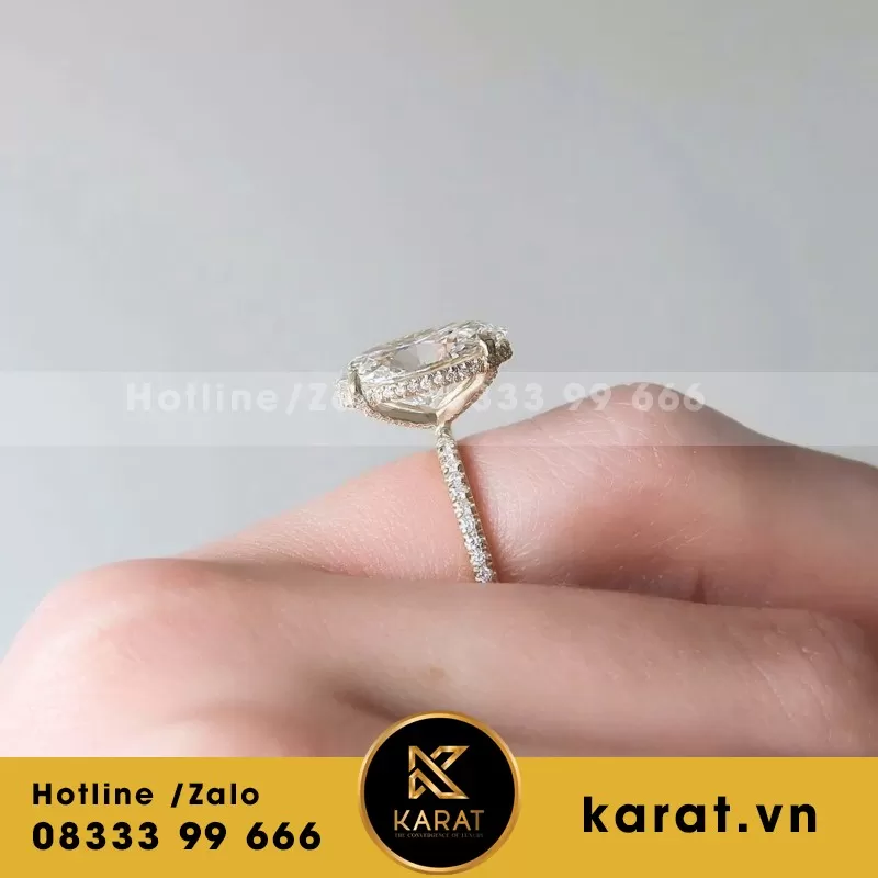 Nhẫn Nữ Thiết Kế Vàng 18K Kim Cương Thiên Nhiên - Ảnh 11