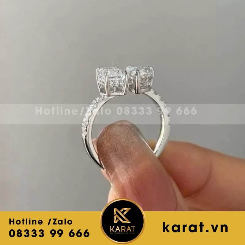 Nhẫn Nữ Thiết Kế Vàng 18K Kim Cương Thiên Nhiên - Ảnh 9