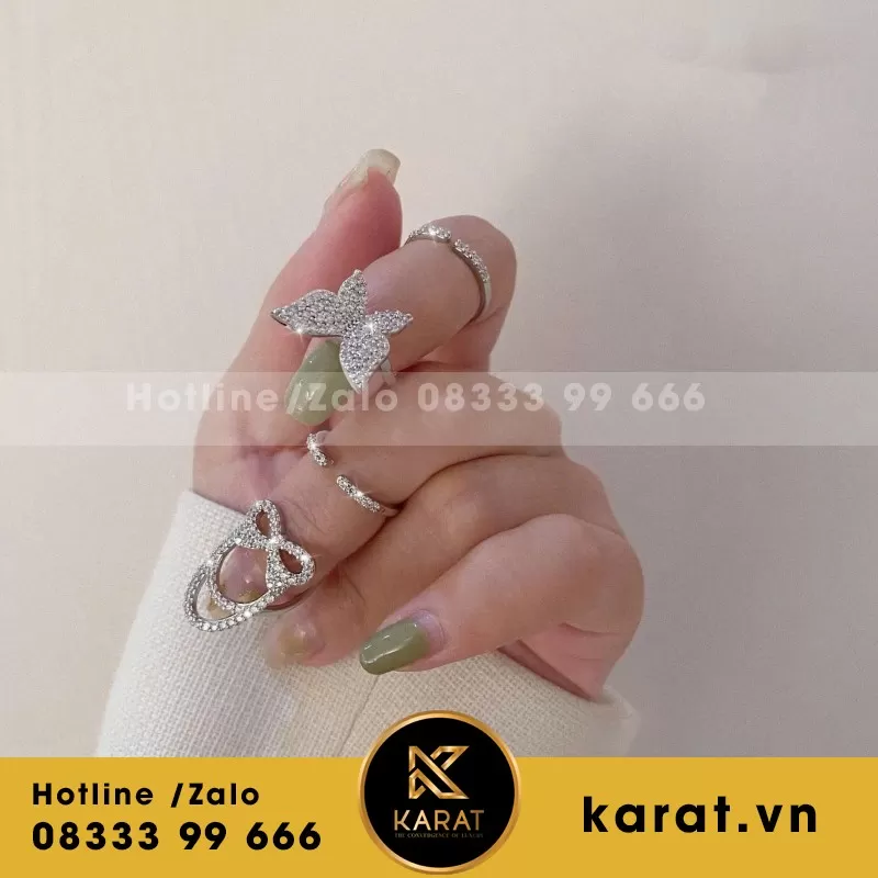Nhẫn Nữ Thiết Kế Vàng 18K Kim Cương Thiên Nhiên - Ảnh 7