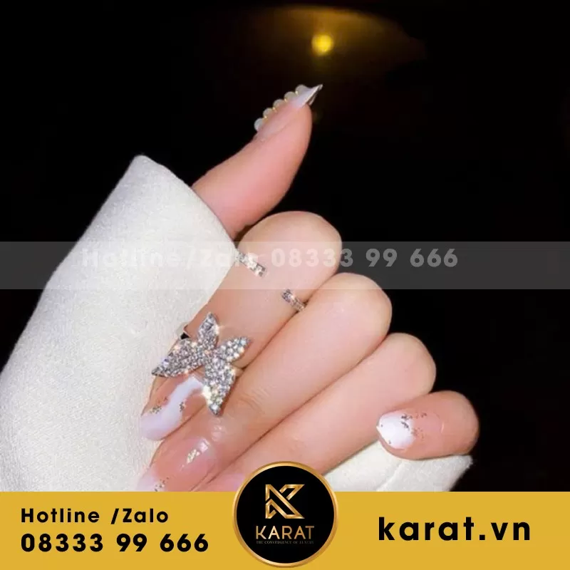 Nhẫn Nữ Thiết Kế Vàng 18K Kim Cương Thiên Nhiên - Ảnh 4