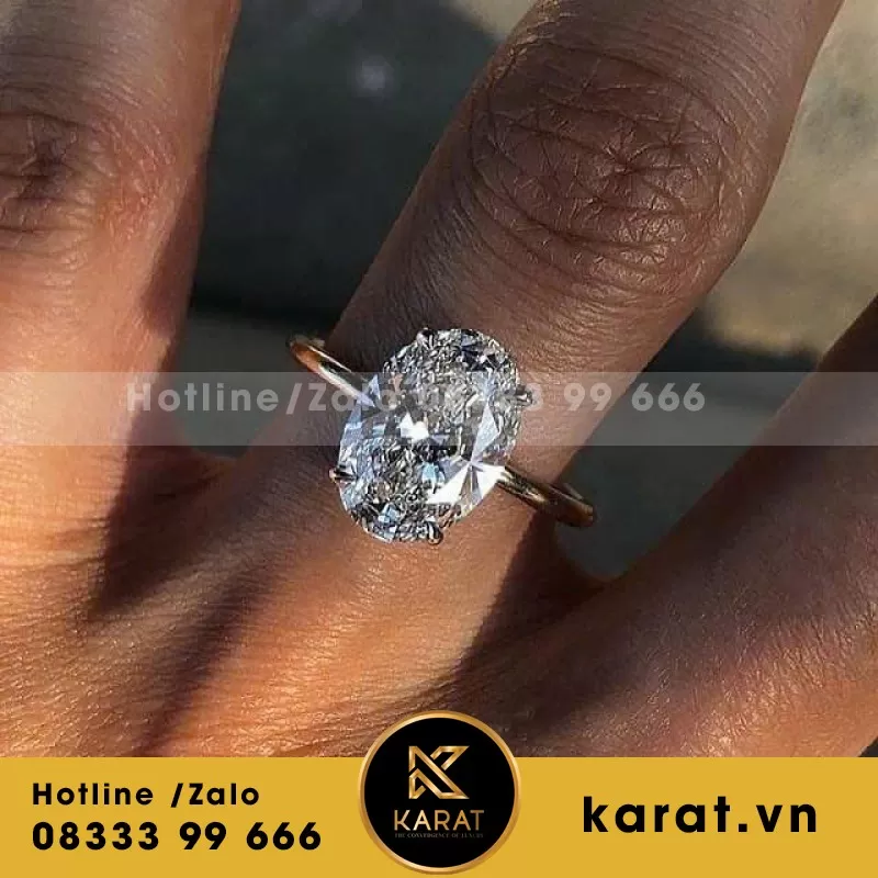 Nhẫn Nữ 18K Kim Cương Thiên Nhiên - Ảnh 6