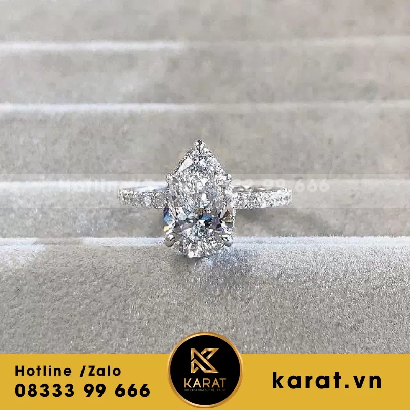 Nhẫn Nữ 18K Kim Cương Thiên Nhiên - Ảnh 3