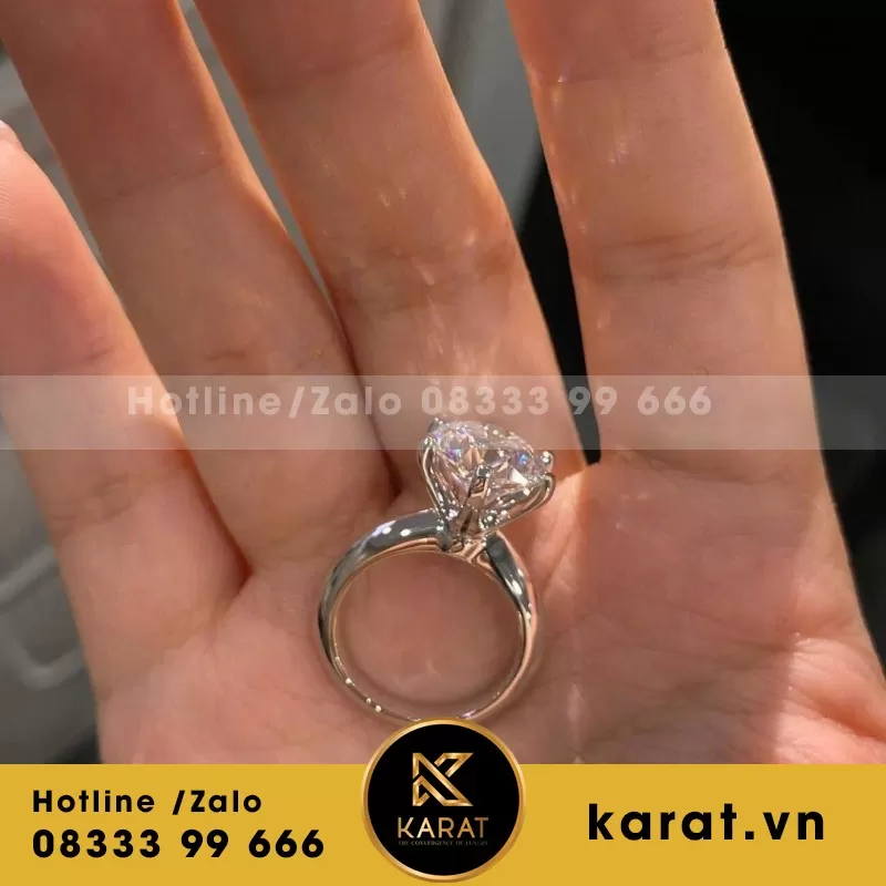 Nhẫn Nữ 18K Kim Cương Lad Nuôi Cấy - Ảnh 9