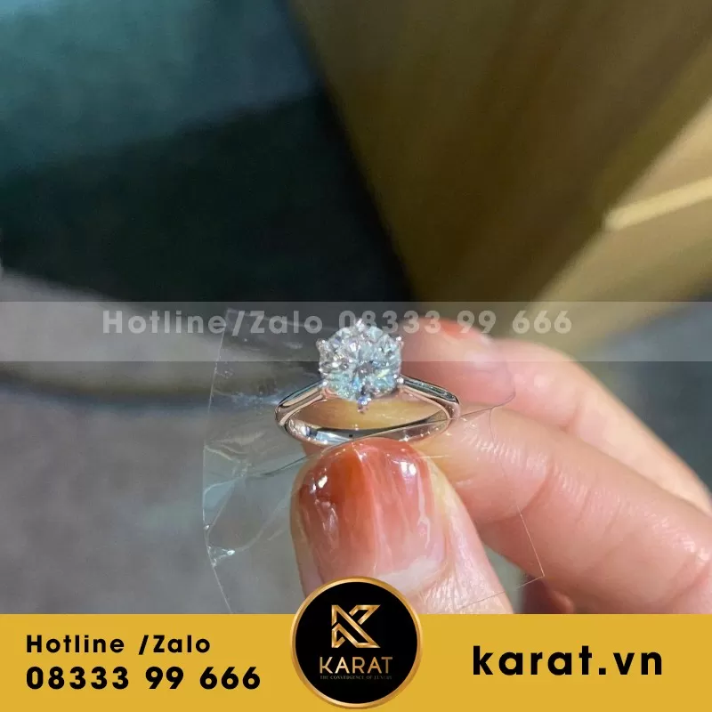 Nhẫn Nữ 18K Kim Cương Lad Nuôi Cấy - Ảnh 6