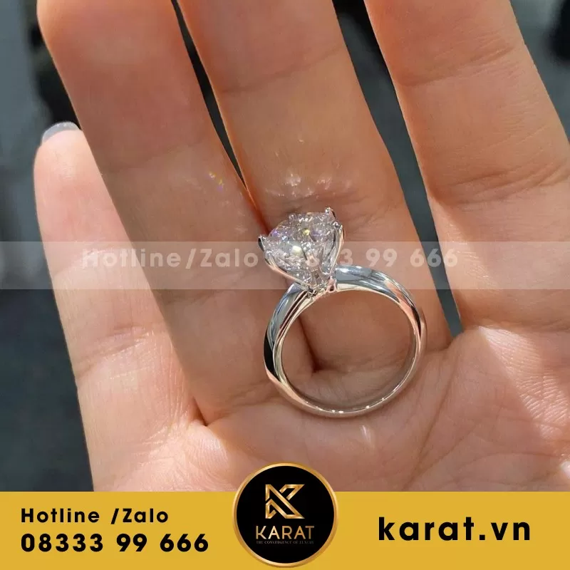 Nhẫn Nữ 18K Kim Cương Lad Nuôi Cấy - Ảnh 4