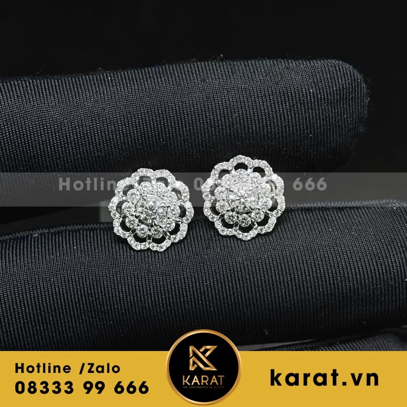 Combo Dây Chuyền - Bông Tai Hoa Mẫu 2 - Ảnh 3