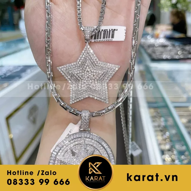 Mặt Dây Chuyền Kim Cương Thiết Kế Sang Trọng - Ảnh 3