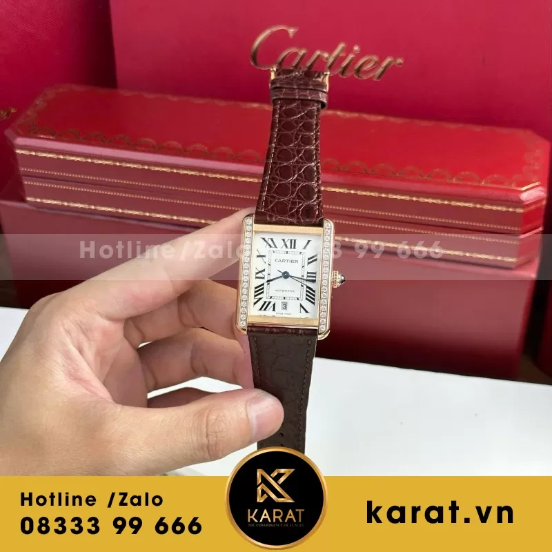Đồng Hồ Cartier Tank Solo Extra-Large Model - Ảnh 4