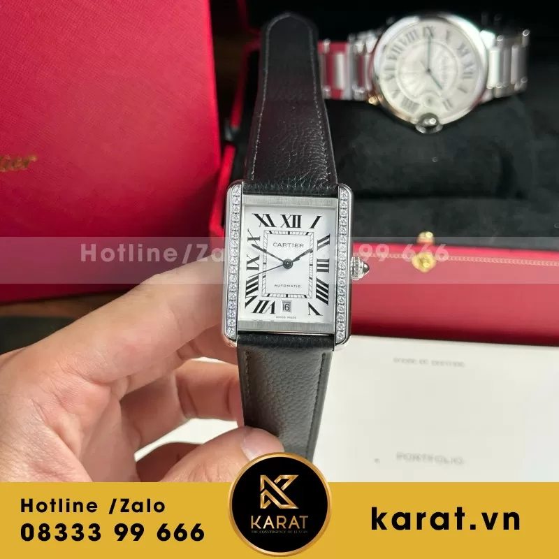 Đồng Hồ Cartier Tank Solo Extra-Large Model - Ảnh 8