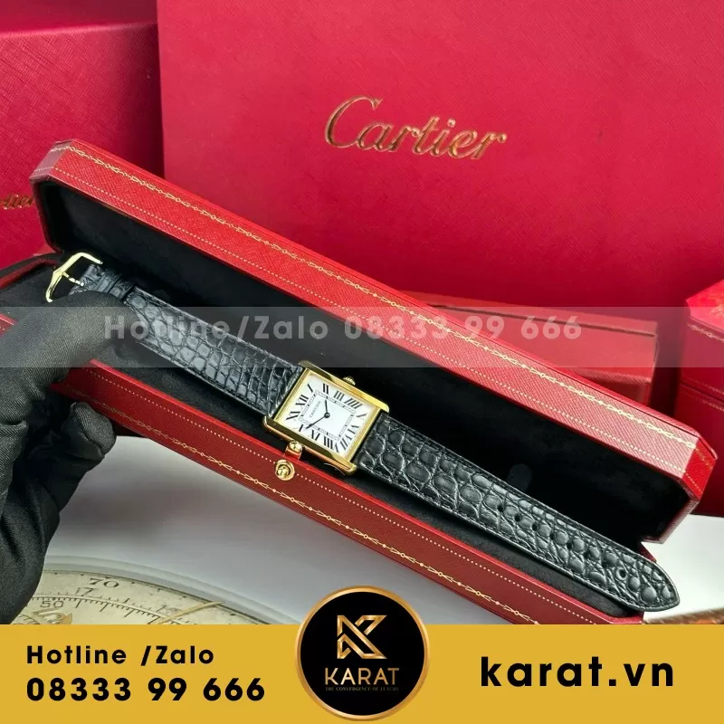 Đồng hồ Cartier Tank Solo Large Model— size 27.5mm x 35mm - Ảnh 8