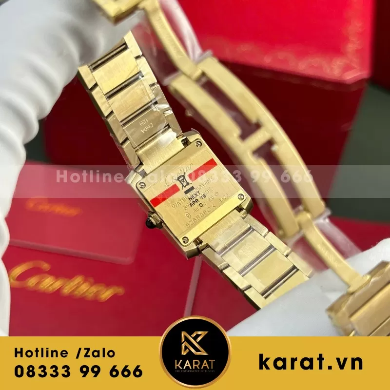 Đồng hồ Cartier Tank Francaise Ladies small model— size 21.2mm x 25.7mm— máy Pin Quartz Ronda Thuỵ Sỹ— M1 Factory - Ảnh 9